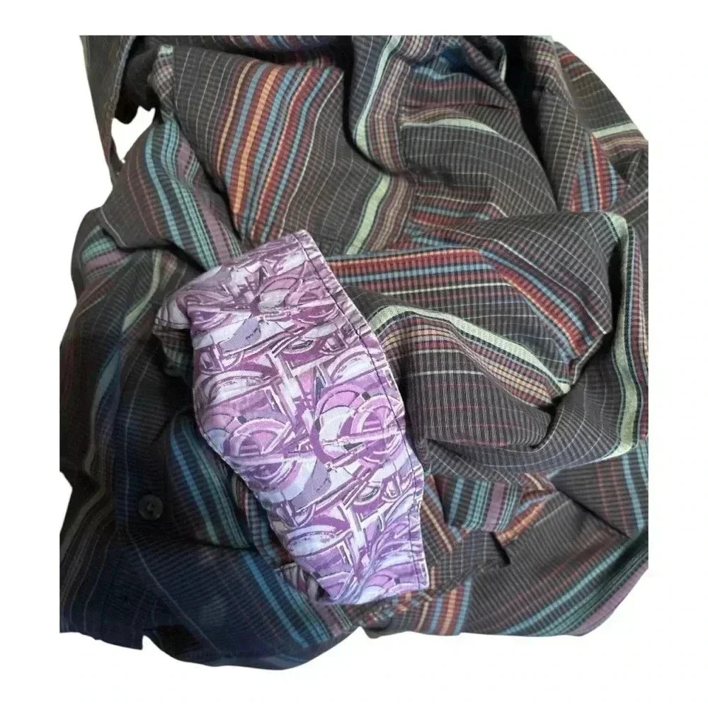 J. Garcia tribute button down dress shirt Multicolor shirt XXL Grateful Dead - Picture 4 of 4